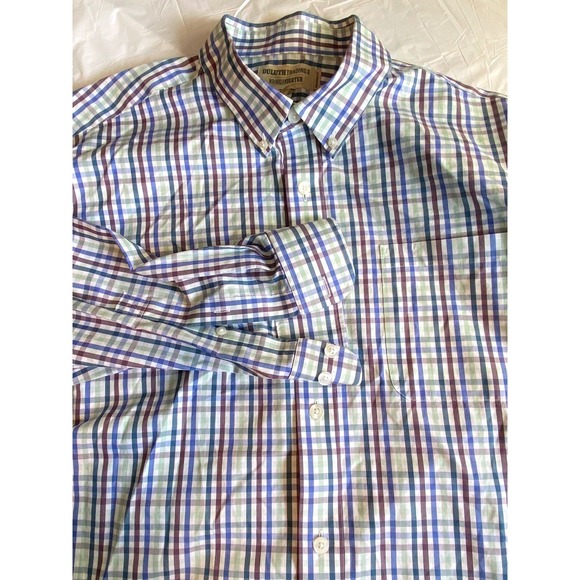 Duluth Trading Co Other - Duluth Trading Co Wrinklefighter Mens XL Relaxed Fit Plaid Button Down Shirt